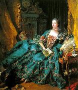 Francois Boucher Portrait of Madame de Pompadour Sweden oil painting artist